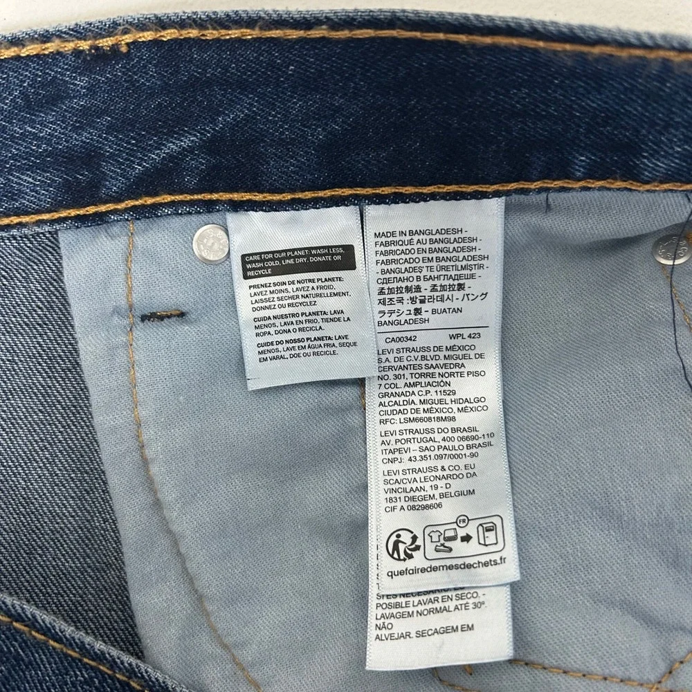 Levi's 550 Relaxed Fit Jeans Mens 46x34 Blue Medium Wash Tapered Leg